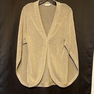 Brunello Cucinelli khaki Shrug Soft Knit Open Front